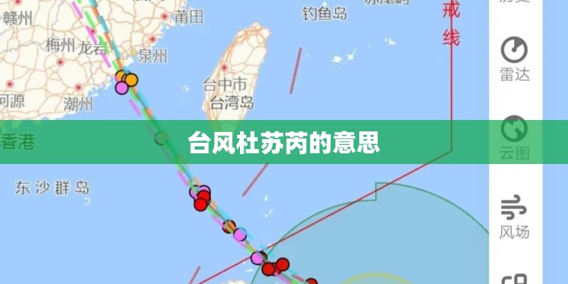 台风杜苏芮的意思