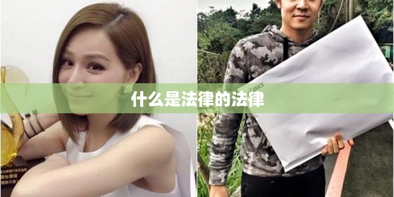什么是法律的法律