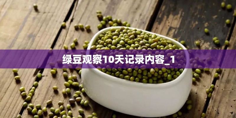 绿豆观察10天记录内容_1
